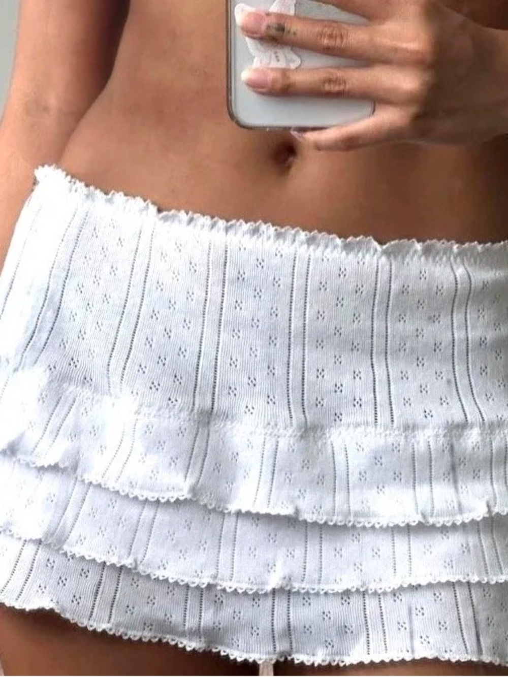 NWOT Pretties Venice Ultra Low Rise Cha Cha Skirt XS